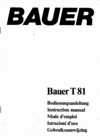 Thumbnail Bauer T81 francais deutsch english italiano