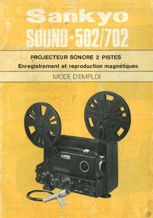 Product picture Sankyo Sound 502 Sound 702 francais