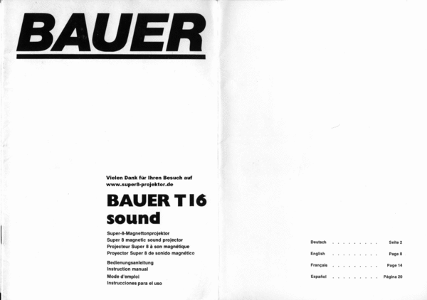 Product picture Bauer T16 Sound francais deutsch english espanol