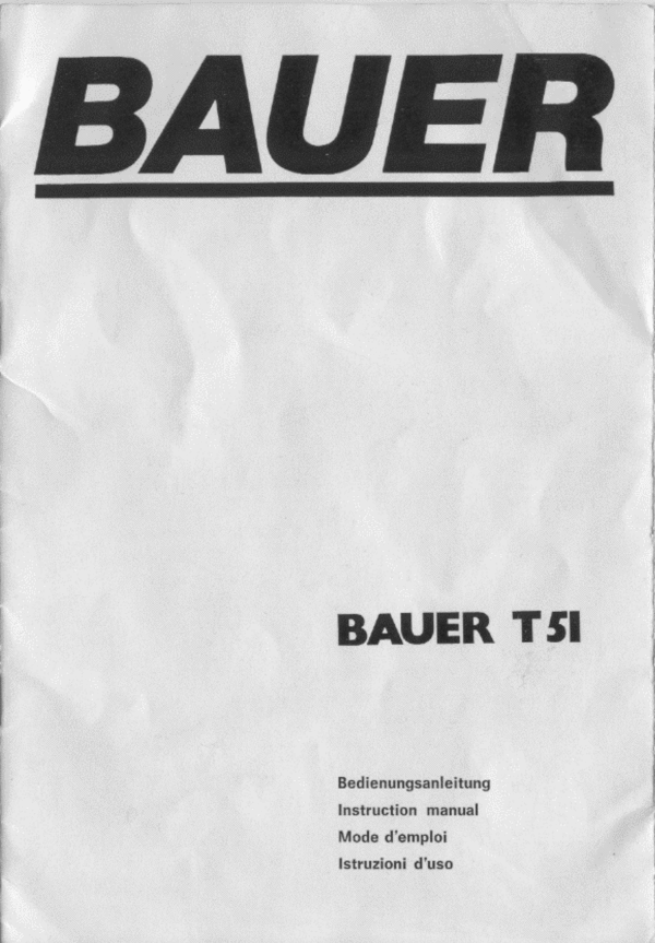 Product picture Bauer T51 francais deutsch english italiano
