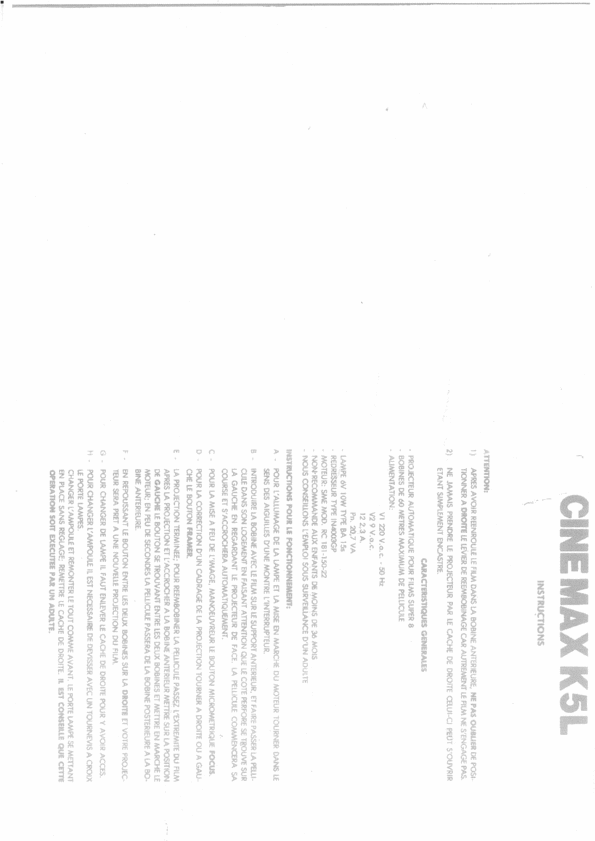 Product picture Cinemax K5L francais italiano