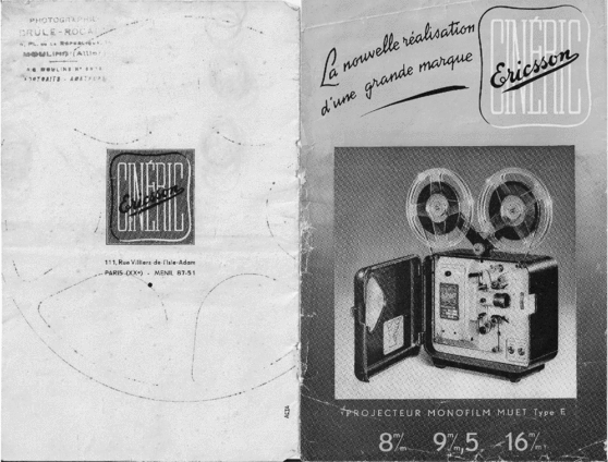 Product picture Cineric Ericsson type E francais