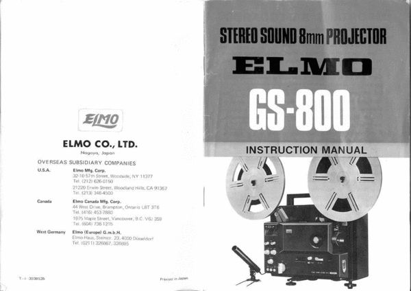 Product picture Elmo GS-800 english