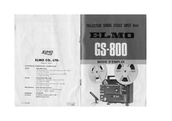 Product picture Elmo GS-800 francais