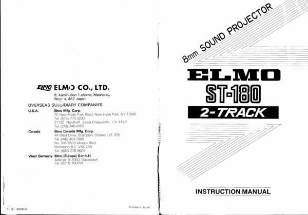 Product picture Elmo ST180 2 Track english