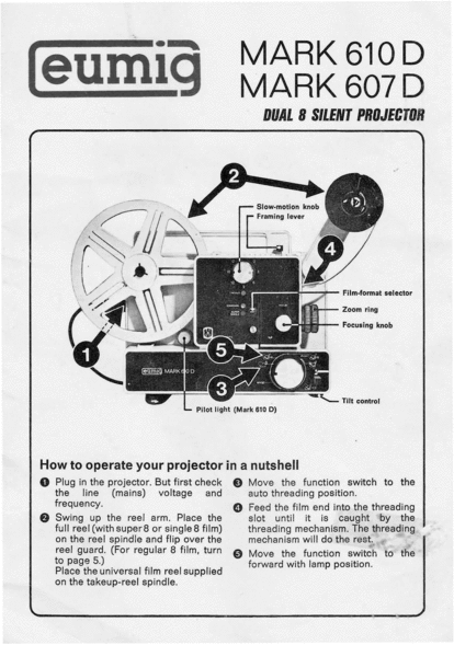 Product picture Eumig Mark 607D 610D english