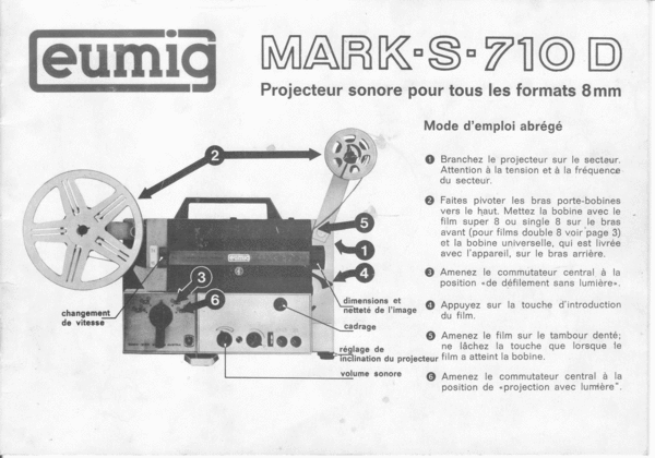 Product picture Eumig Mark S 710D francais