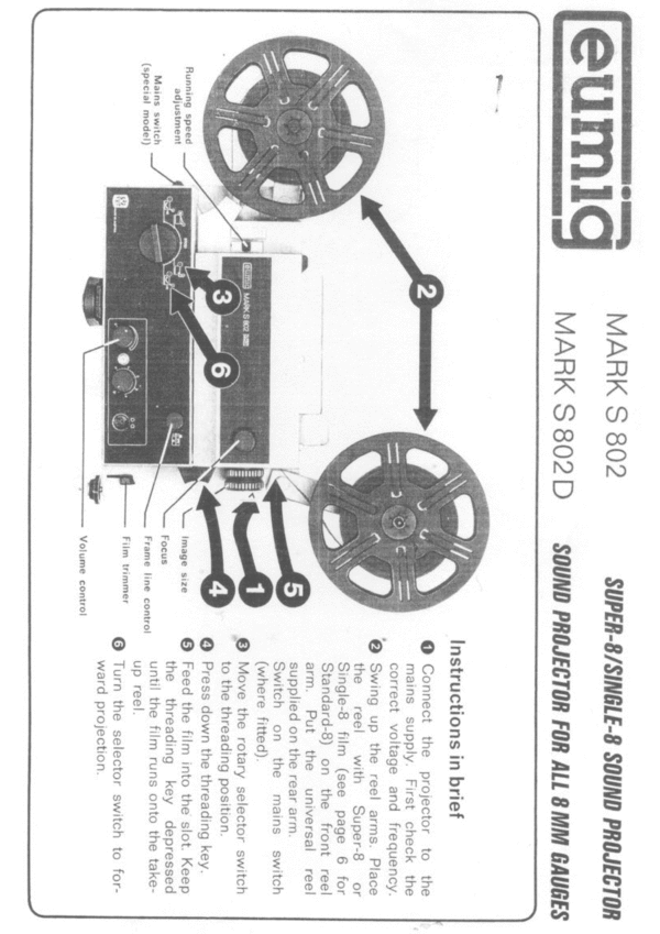 Product picture Eumig Mark S 802 et 802D english