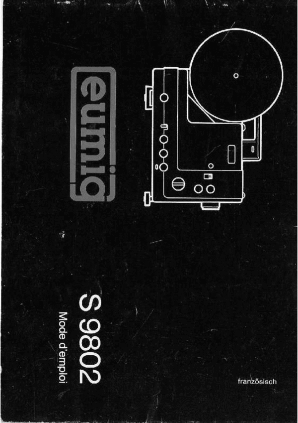 Product picture Eumig Mark S9802 francais