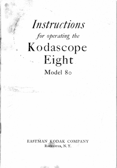 Product picture Kodascope eight 80 english