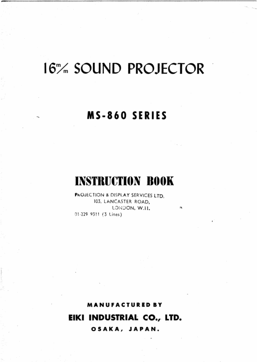 Product picture MS 860 english