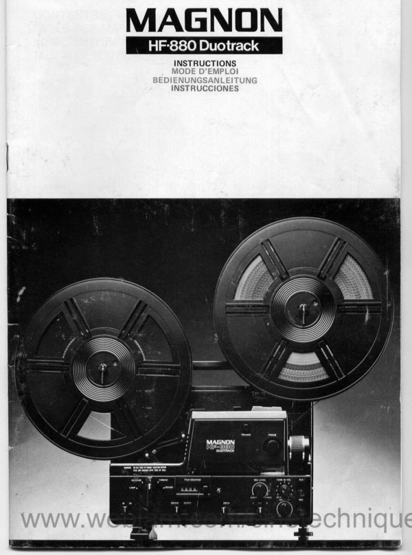 Product picture Magnon HF 880 Duotrack francais deutsch english espanol