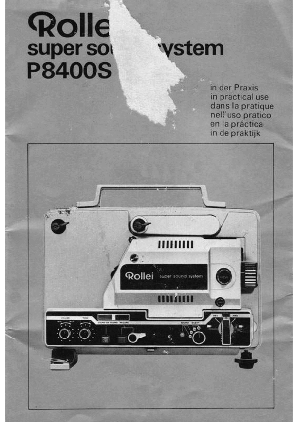 Product picture Rollei P 8400 S deutsch english francais italiano spanish