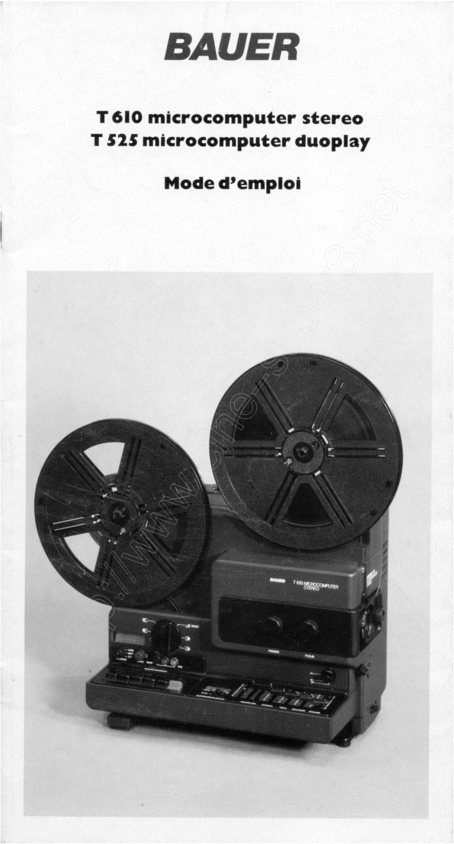 Product picture bauer T610 T525 microcomputer stereo duoplay francais