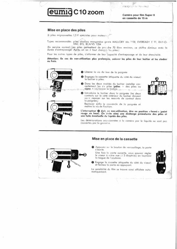 Product picture Eumig C10 Zoom francais