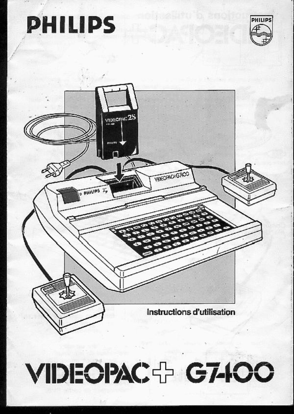 Product picture videopac G7400 G7420 philips francais